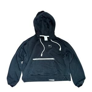 Nike Dri-FIT Swoosh Fly Standard Issue Basketball Hoodie Womens Small Black